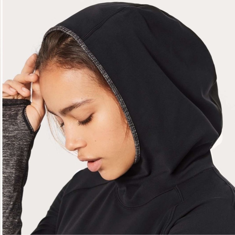Lululemon Shape up Black Long Sleeve Pullover Women’s Sz 6 Athleisure - Picture 4 of 4